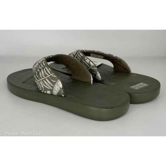 FLIP FLOP Thong Sandals Men's Size 9 Sage Soft Science Waterfall Palm - Picture 4 of 9